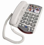 Clarity P400 Amplified Picture Phone 26dB (White)