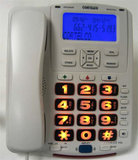 Cortelco ITT 242021-TP2-21F  Amplified Big Button Telephone (Frost)